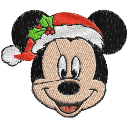 Matriz de Bordado Mickey Natal 